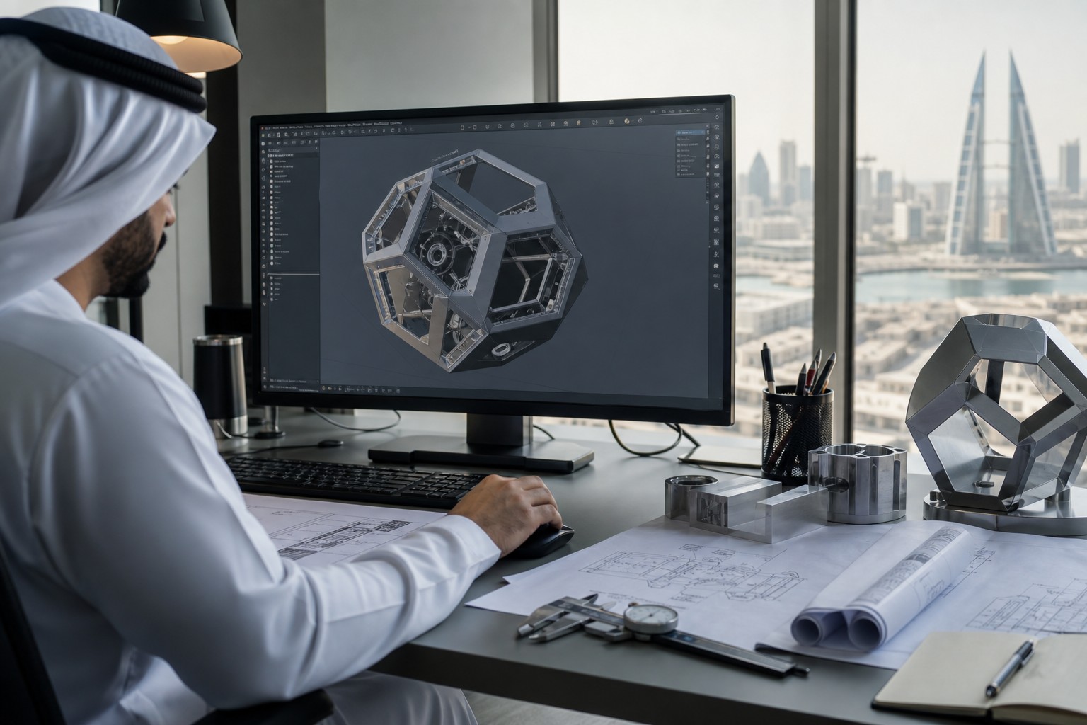 Open-source CAD engineering workspace with plans and geometry tools